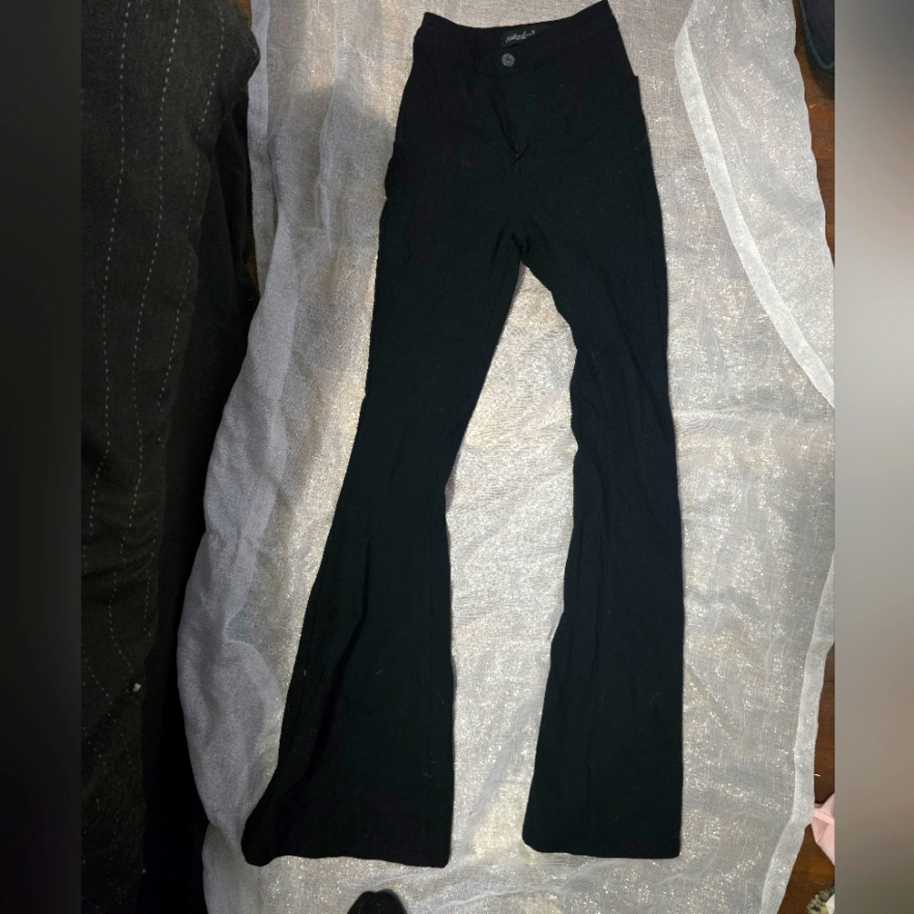 Women's Black Flared Pants